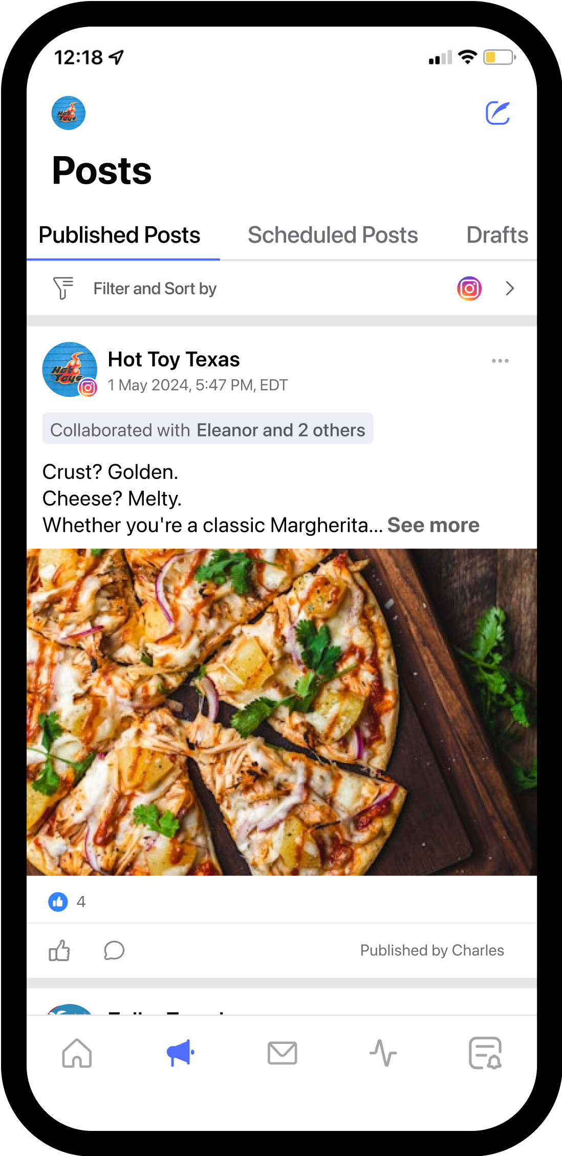 Zoho Social Home Page